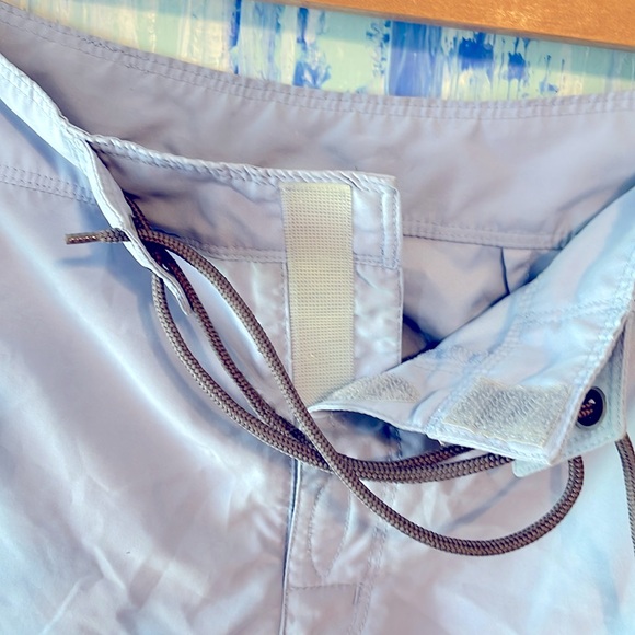 Vintage North Face Board Shorts Ice Blue WM S - Picture 3 of 6